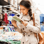 Bücher auf dem Flohmarkt