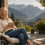 Sonja macht Pause zwischen Terminen